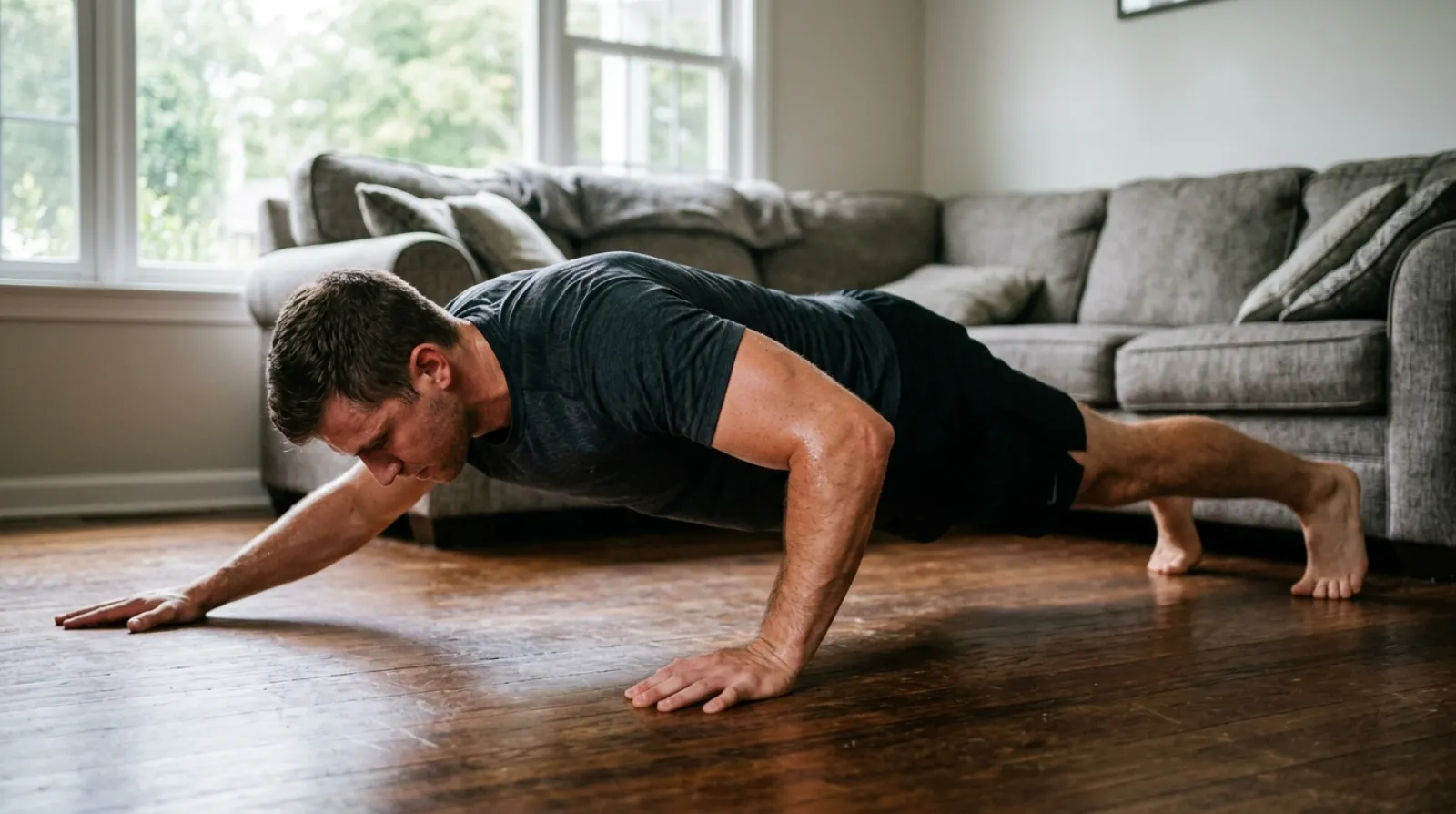 Archer push-up, a harder bodyweight variation for progressive overload