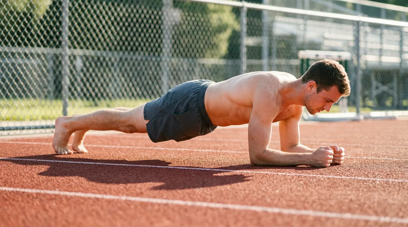 Forearm plank event training for the Marine Corps PFT