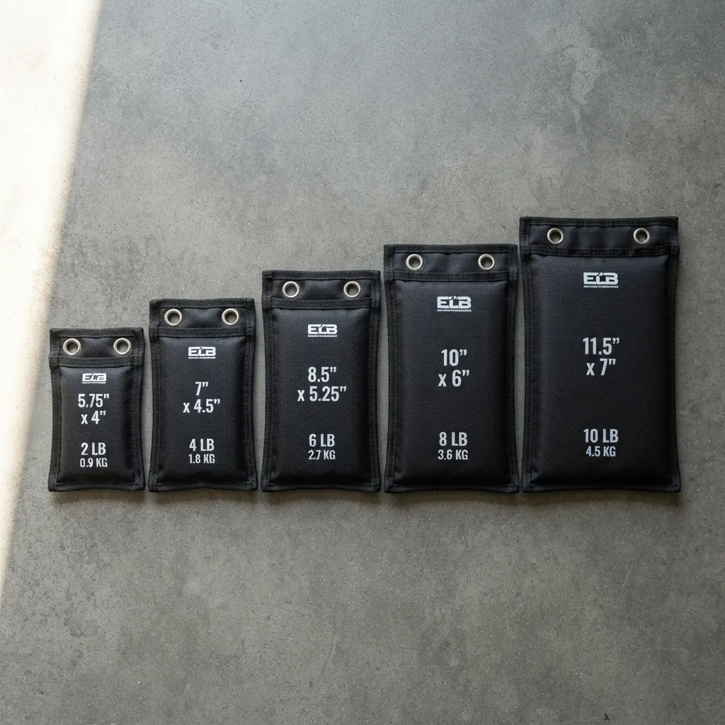 Removable weight plates for an adjustable weighted vest arranged by size